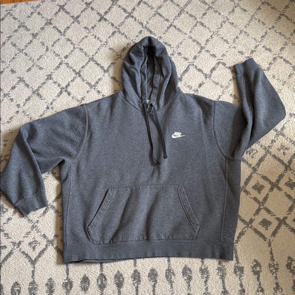 Nike Gray Fleece Hoodie - Size XL